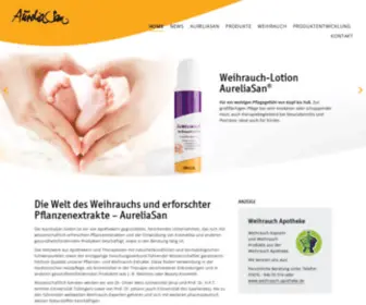 Aureliasan.de(Medizinischer Weihrauch) Screenshot