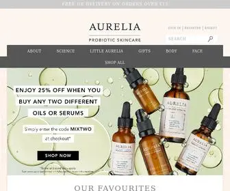 Aureliaskincare.com(Aurelia London) Screenshot