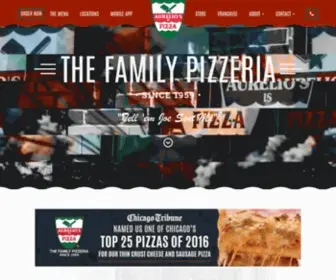 Aureliospizza.com(Aurelio's Pizza) Screenshot