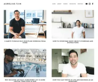 Aureliustjin.com(Aurelius Tjin) Screenshot