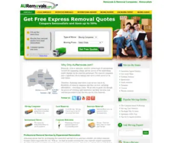 Auremovals.com(Removalists in Australia) Screenshot