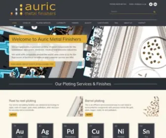 Auric.co.uk(Auric Metal Finishers) Screenshot