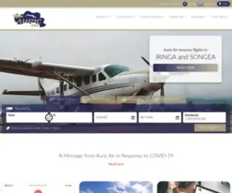 Auricair.com(Auric Air Services Ltd) Screenshot
