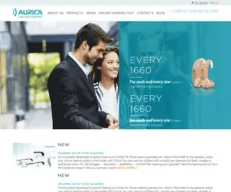 Aurica.ru(Купить слуховые аппараты в центре слуха Аурика) Screenshot