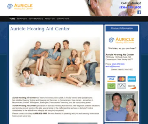 Auriclehearingaid.com(Auricle Hearing Aid Center) Screenshot