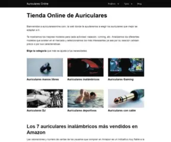 Auricularesonline.com(Tienda Online de Auriculares) Screenshot