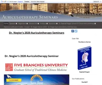 Auriculotherapyseminars.com(Nogier Seminars) Screenshot