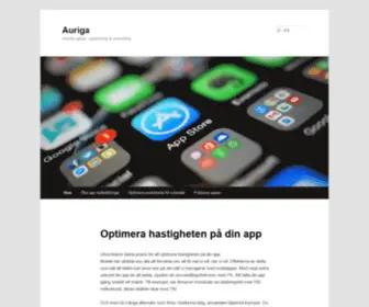 Auriga.se(Autiga.se I Optimera hastigheten på din appAuriga) Screenshot