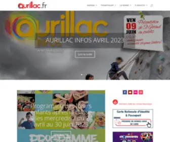 Aurillac.fr(Bienvenue sur le site de la ville d'Aurillac) Screenshot