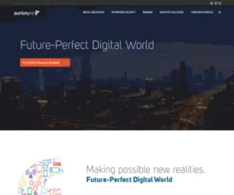 Aurionpro.com("Accelerating Enterprise Transformation Globally" ADAPT) Screenshot