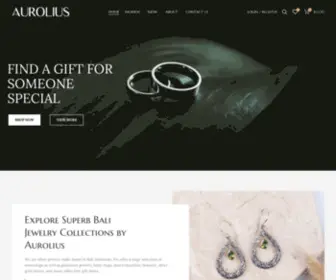 Aurolius.com(Bali Silver Jewelry & Leather Bags) Screenshot