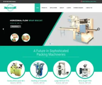 Auromachines.com(Manufacturers of Pouch Packing Machines) Screenshot