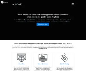Aurone.com(Agence Web Tunisie) Screenshot