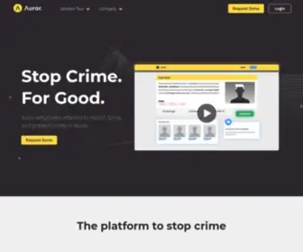 Auror.co(Retail Crime Intelligence Platform) Screenshot