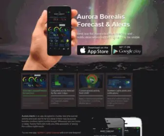 Aurora-Alerts.com(Aurora borealis forecast and alerts) Screenshot