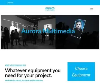 Aurora-Multimedia.co.uk(Audio Visual Equipment for Hire & Sale) Screenshot