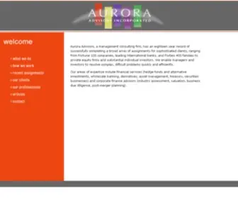 Auroraadvisors.com(Aurora Advisors) Screenshot