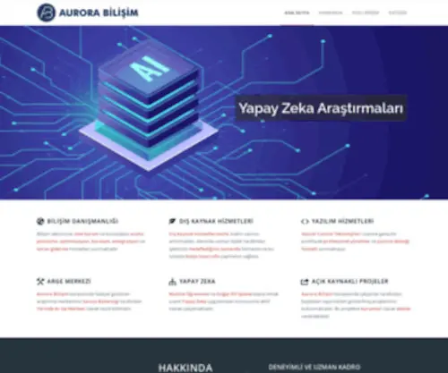 Aurorabilisim.com(Aurora Bilişim) Screenshot
