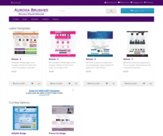 Aurorabrushes.com(Aurora Brushes) Screenshot