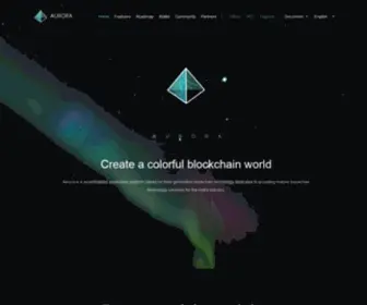 Aurorachain.io(Aurora Creating a bright and colorful blockchain world) Screenshot