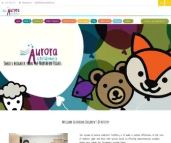 Aurorachildren.com(Our mission at Aurora Children’s Dentistry) Screenshot