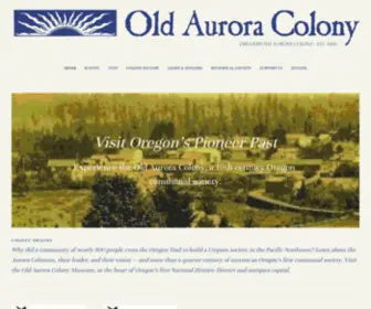 Auroracolony.org(Old Aurora Colony) Screenshot