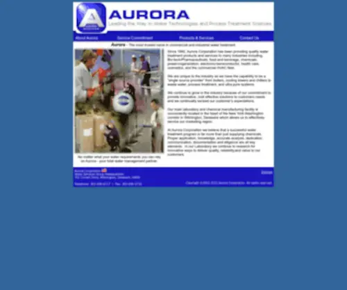 Auroracorporation.com(Aurora Corporation) Screenshot