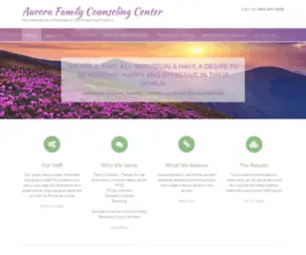 Aurorafcc.org(Aurora Family Counseling Center) Screenshot