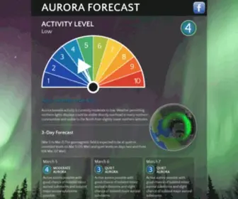 Auroraforecast.com(Aurora Forecast) Screenshot