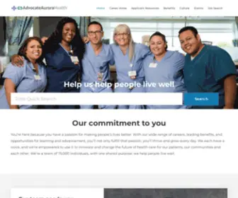 Aurorahealthcarecareers.org(Aurora Health Care Careers) Screenshot