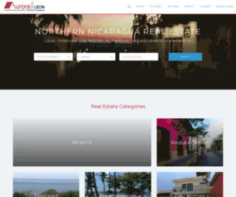 Auroraleon.com(Northern Nicaragua Real Estate) Screenshot