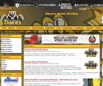 Auroraminorhockey.com(Aurora Minor Hockey) Screenshot