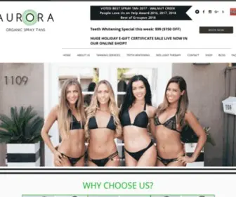 Auroraorganictan.com(Spray tans) Screenshot