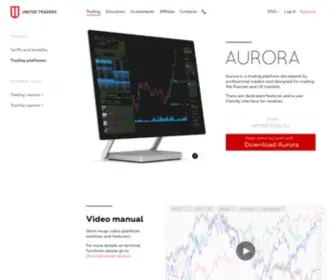 Auroraplatform.com(United Traders) Screenshot