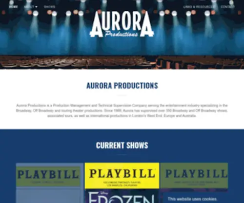 Auroraprod.com(Aurora Productions) Screenshot