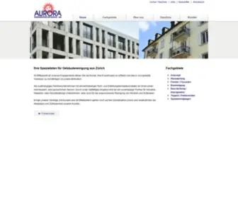 Aurorareinigung.com(Aurora Gebäudereinigung AG) Screenshot