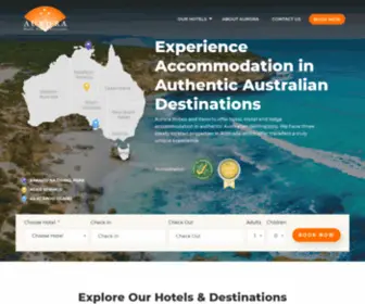Auroraresorts.com.au(Aurora Hotels & Resorts) Screenshot