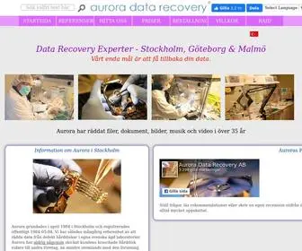 Aurora.se(Aurora Hårddisk Data Recovery Stockholm) Screenshot