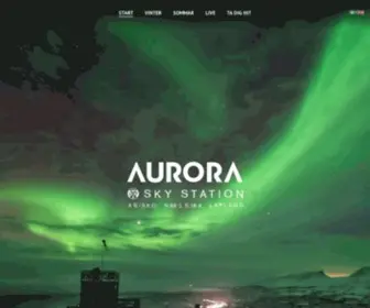 Auroraskystation.com(Välkommen till Aurora Sky Station) Screenshot