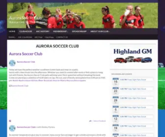 Aurorasoccerclub.com(Aurora, Ontario, York Region) Screenshot