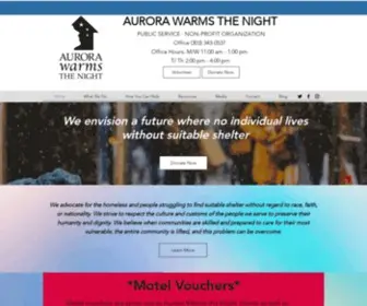 Aurorawarmsthenight.org(Aurora Warms The Night) Screenshot