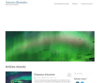 Auroresboreales.com(Aurores Boréales) Screenshot