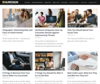 Aurosign.com(Startup) Screenshot