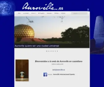 Auroville.es(Inicio) Screenshot