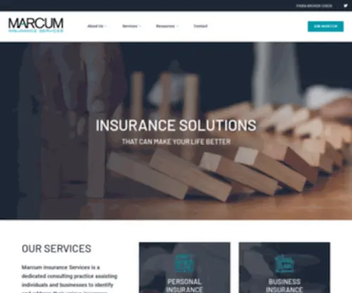 Auruminsurance.com(Marcum Insurance) Screenshot
