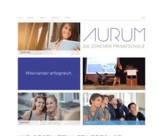 Aurumschule.ch(Aurum Privatschule Zürich) Screenshot