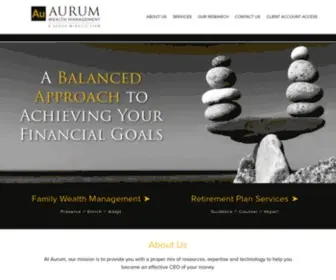Aurumwealth.com(Aurum Wealth Management Group) Screenshot