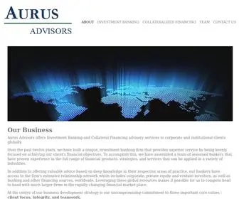 Aurusadvisors.com Screenshot
