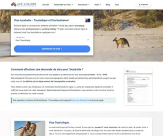 Aus-Visa.org(Votre demande de Visa pour l’Australie (eVisitor/ETA/Working Holiday)) Screenshot