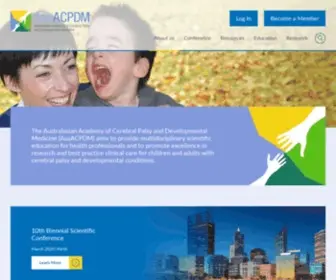 AusacPDM.org.au(The Australasian Academy of Cerebral Palsy and Developmental Medicine) Screenshot